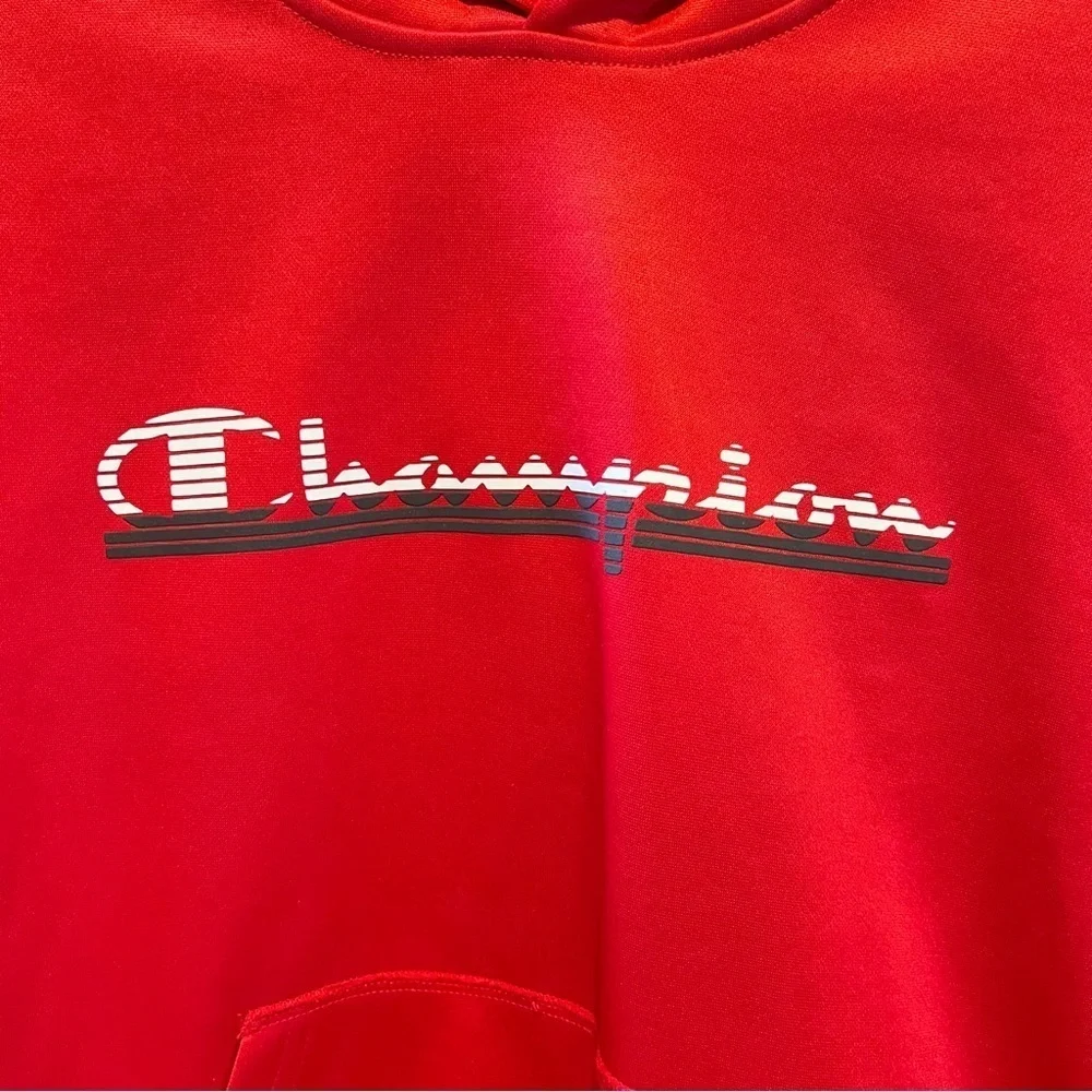 2/$15 CHAMPION Kids Jacket Unisex Red Hoodie 10-12 Fleece Authentic Athletic NEW